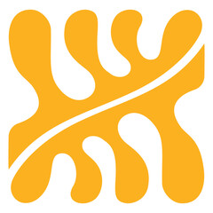 Decorative floral matisse element