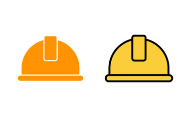 Helmet icon set for web and mobile app. Motorcycle helmet sign and symbol. Construction helmet icon. Safety helmet