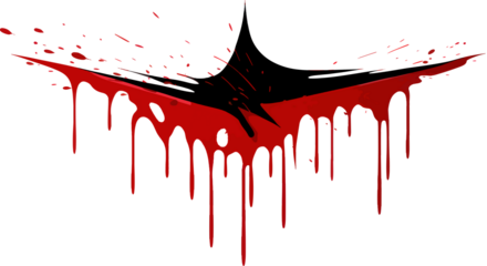 Graffiti Icon with Spray and Blood on Design AI Generative