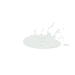 Milk Splash Vector Illustration 