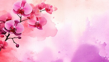 pink orchid flower background
