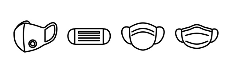 Face mask icon vector. medical Face Mask icon.