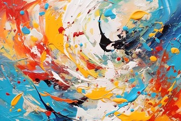 絵具アート　with generative ai