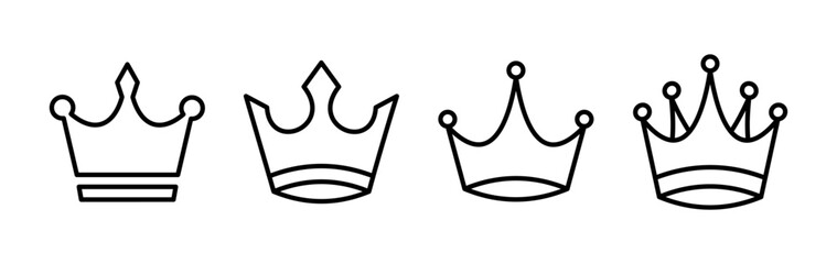 Crown Icon vector. Crown symbol for web site design,