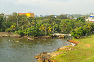 The bridges and panorama from Galle Fortress, Sri Lanka