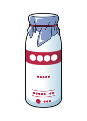 牛乳瓶　イラスト