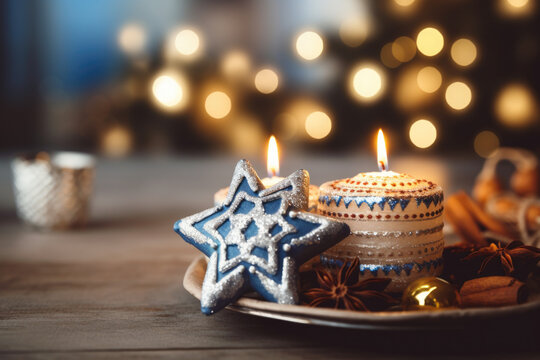Hanukkah concept background
