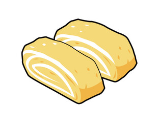 卵焼き　イラスト