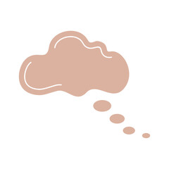 Cloud shape recolorable vector element