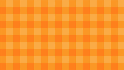 Autumn pattern vector illustration. Square pattern with orange gradient fall color. Fall season pattern for background, texture, decoration or wrapping. Plaid fabric texture with brown and orange