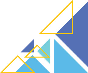 Colorful Geometric Triangle Element
