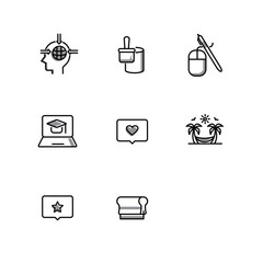 set of icons for mobile apps