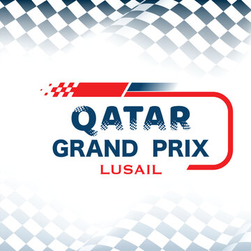 Qatar grand prix checkered background