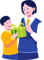 Teacher Day Character Illustration