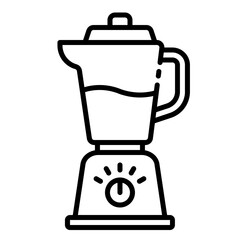 Blender kitchenware outline icon