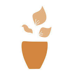 Modern pottery shape recolorable vector element