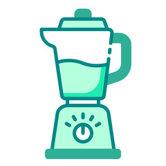 Blender kitchenware green color icon