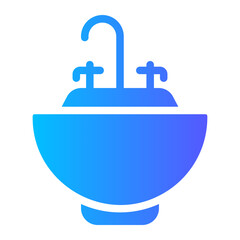 backwash sink Gradient icon