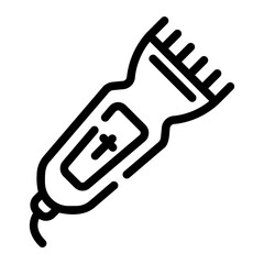 electric shaver Line Icon