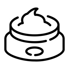 hair gel Line Icon