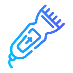 electric shaver Line Gradient Icon