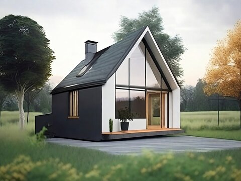 forest house. generated ai