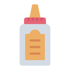 Glue Stationary  flat color icon