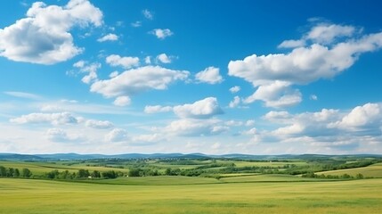 background Endless ocQuiet rural area with fields