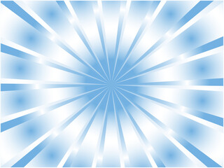 透明感あふれるクリスタルイメージの集中線背景_ブルー
