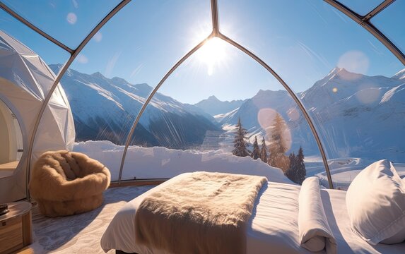 Modern glass igloo 