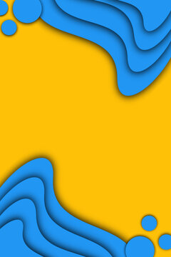 abstract background with waves abstract blue and yellow blackguard geometric shape future tech abstract illustration 