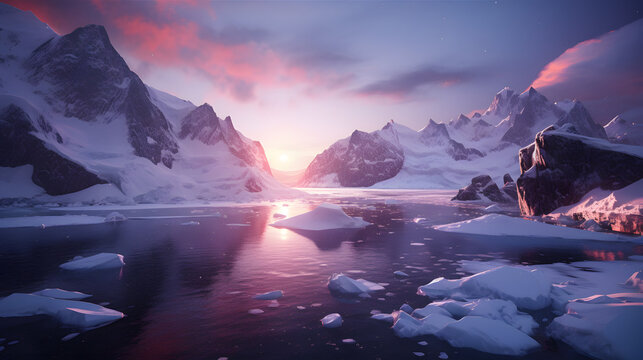 Enigmatic Antarctica: Stock Photo Revealing the Mysteries and Beauty of the World's Most Remote Continent.