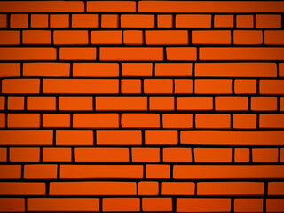 Happy Halloween. Halloween orange brick wall background