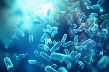 Fototapeta na wymiar Image of bacteria pathogenic