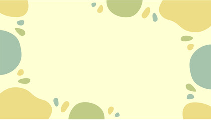 Vector Graphic Illustration Aesthetic Background Template with Minimalist Yellow Pastel Colors. Simple and Minimalist Background Template.