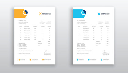 creative modern invoice template for your business
