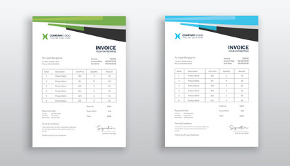 creative modern invoice template for your business
