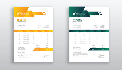 creative modern invoice template for your business
