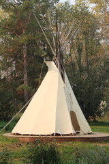 Tipi In The Forest, Fort Edmonton Park, Edmonton, Alberta © Michael Mamoon