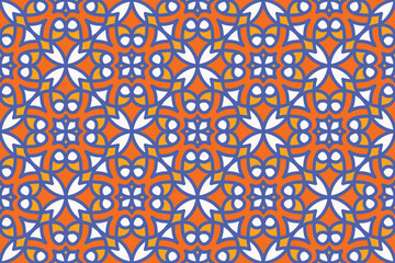 Seamless abstract geometric shape pattern