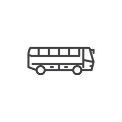 School bus line icon