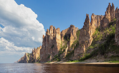 View of the Lena Pillars