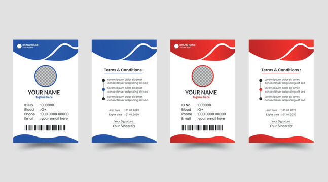 ID card template, office id card, business id card, customize id card, Id cards design, corporate id card design with modern layout.