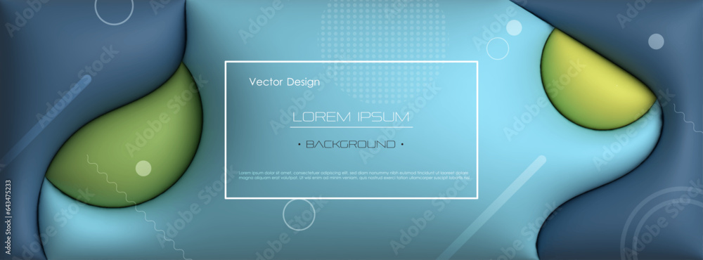 Aufkleber vector, illustration abstract element with dynamic shape, gradient color, 3d rendering background. m