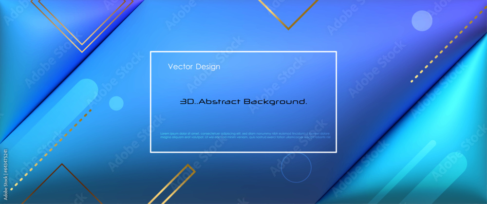 Aufkleber vector, illustration abstract element with dynamic shape, gradient color, 3d rendering background. m