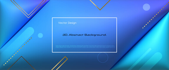 Vector, Illustration abstract element with dynamic shape, gradient color, 3d rendering background. Minimal pattern geometric shape. Modern, futuristic graphic design for poster cover, banner template