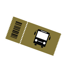 Ticket icon on white background. Vector illustration.