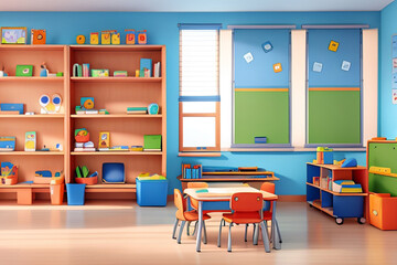 Kinder garden school classroom  