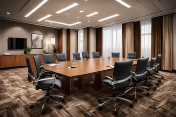 conference room with chairs and table