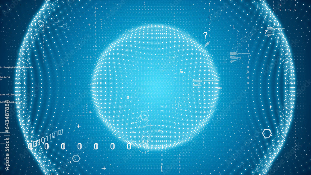 Poster digital technology concept. abstract background.